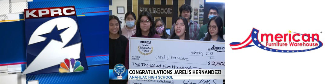 KPRC 2 Senior Scholarships | AFW Surprises Jarelis Hernandez with $2,500 Scholarship